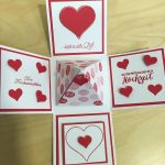 Hochzeitsexplosionsbox mit den Stempelsets: „Groovy Love“, „Rosenzauber“ und „Blüten der Liebe“